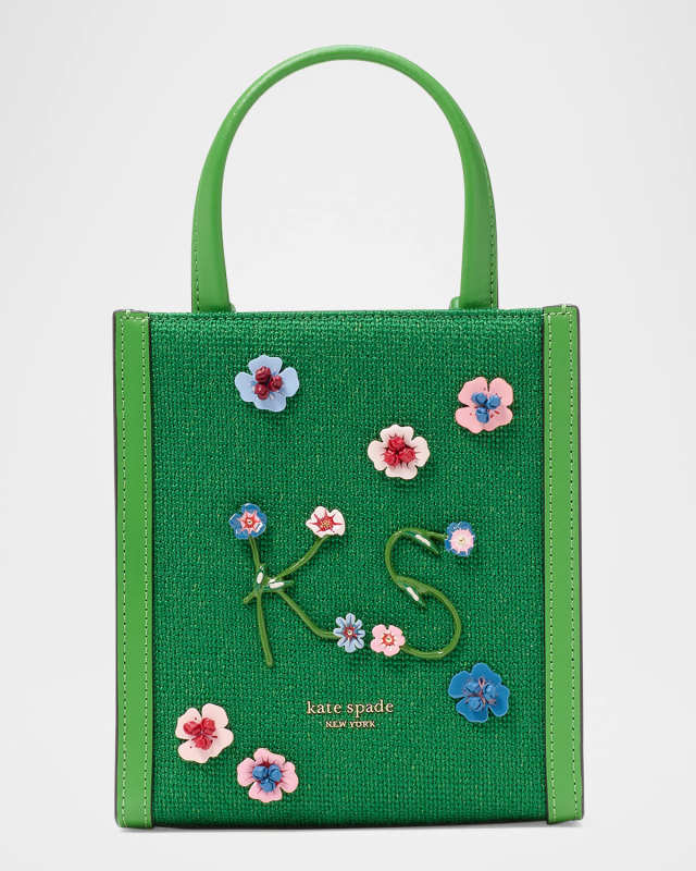 manhattan mini floral tote crossbody bag